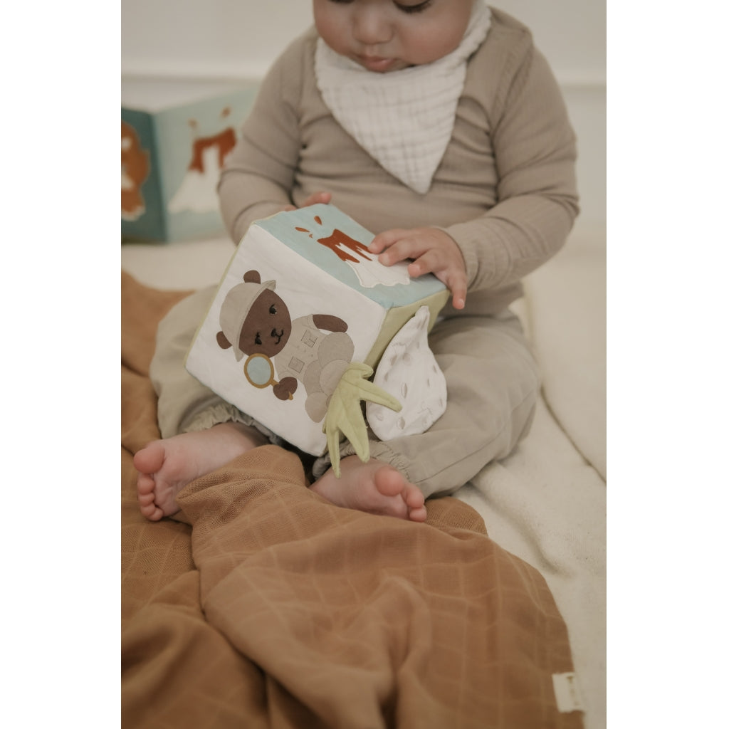 Fabelab Fabric Cube - Dinoland Baby Toys Seedpearl