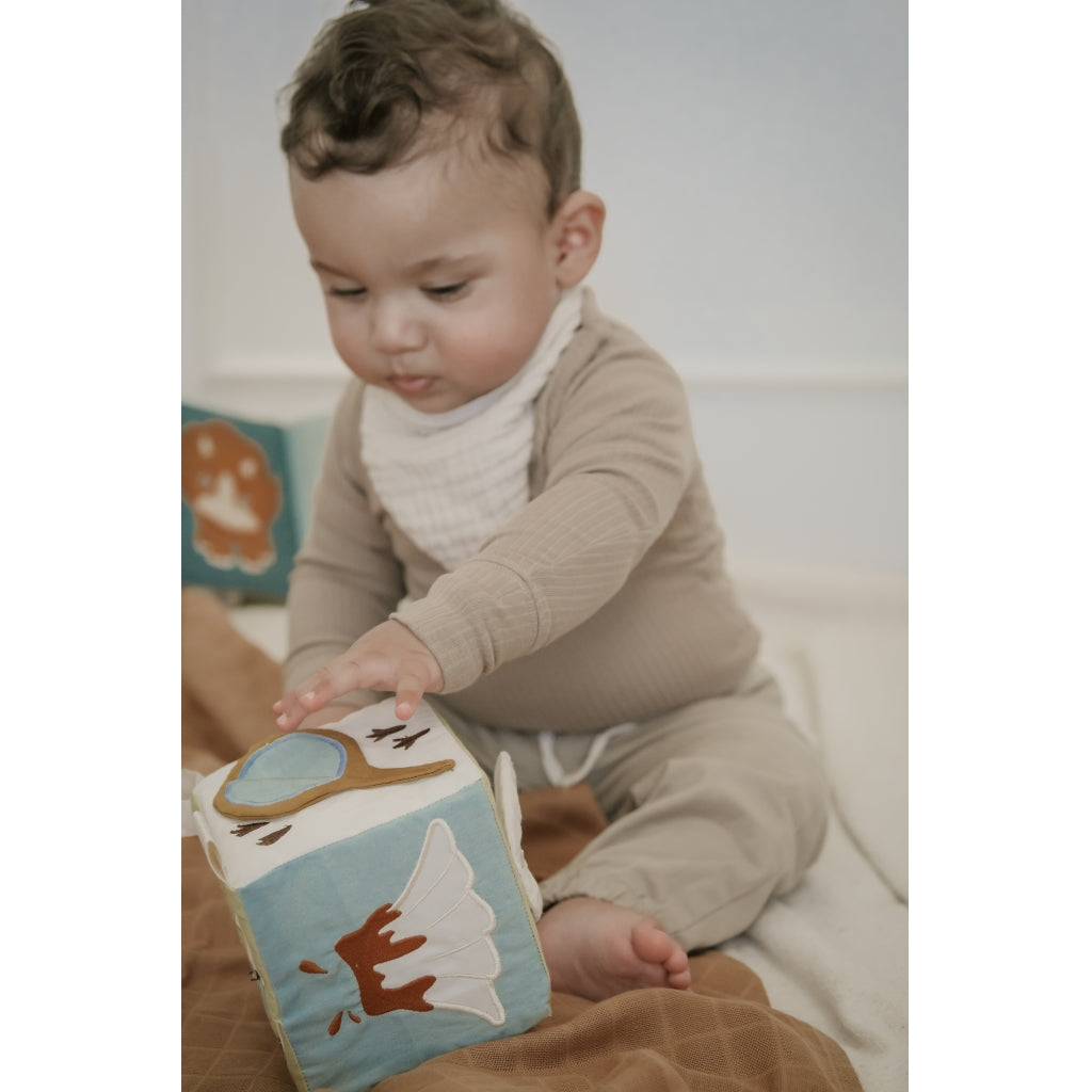 Fabelab Fabric Cube - Dinoland Baby Toys Seedpearl