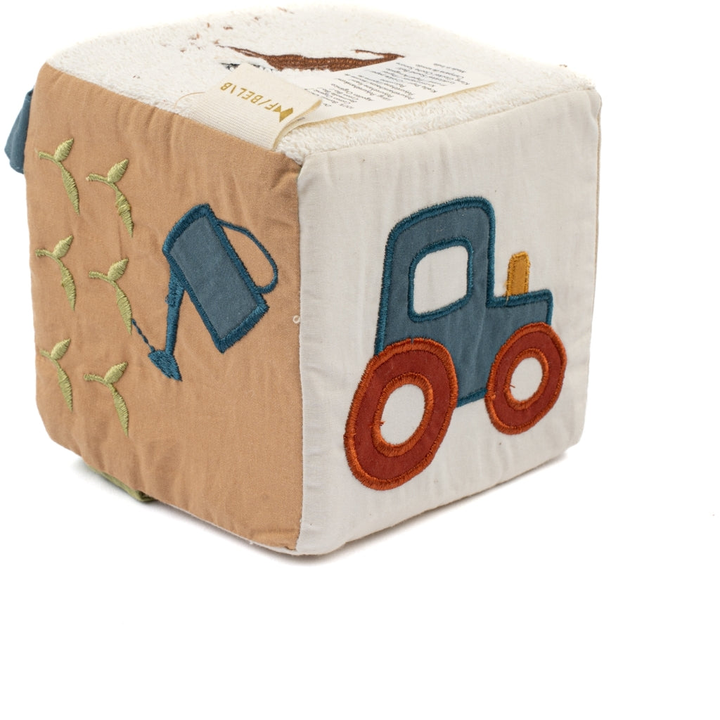 Fabelab Fabric Cube - Little Farm Baby Toys Multi Colours