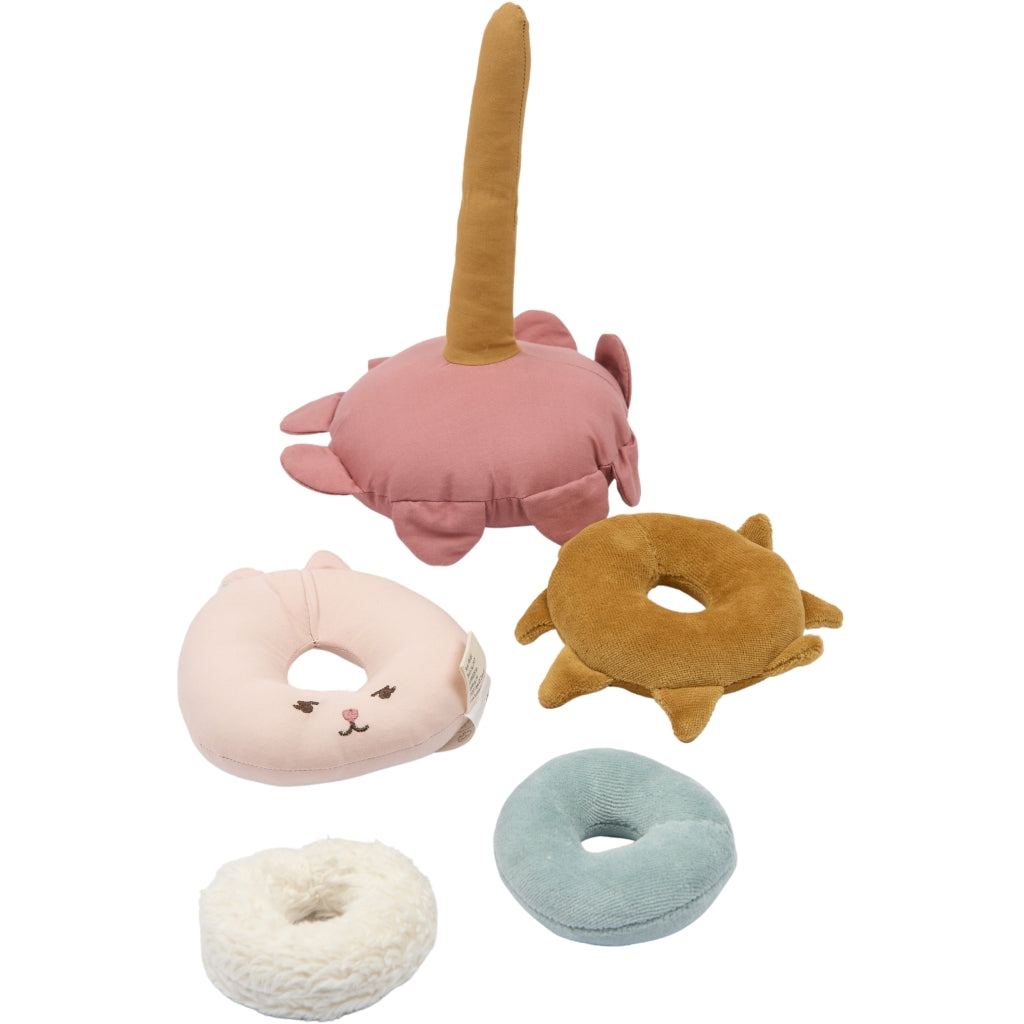 Fabelab Fabric Stack Tower - Bunny Baby Toys Ash Rose