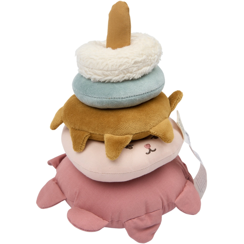 Fabelab Fabric Stack Tower - Bunny Baby Toys Ash Rose