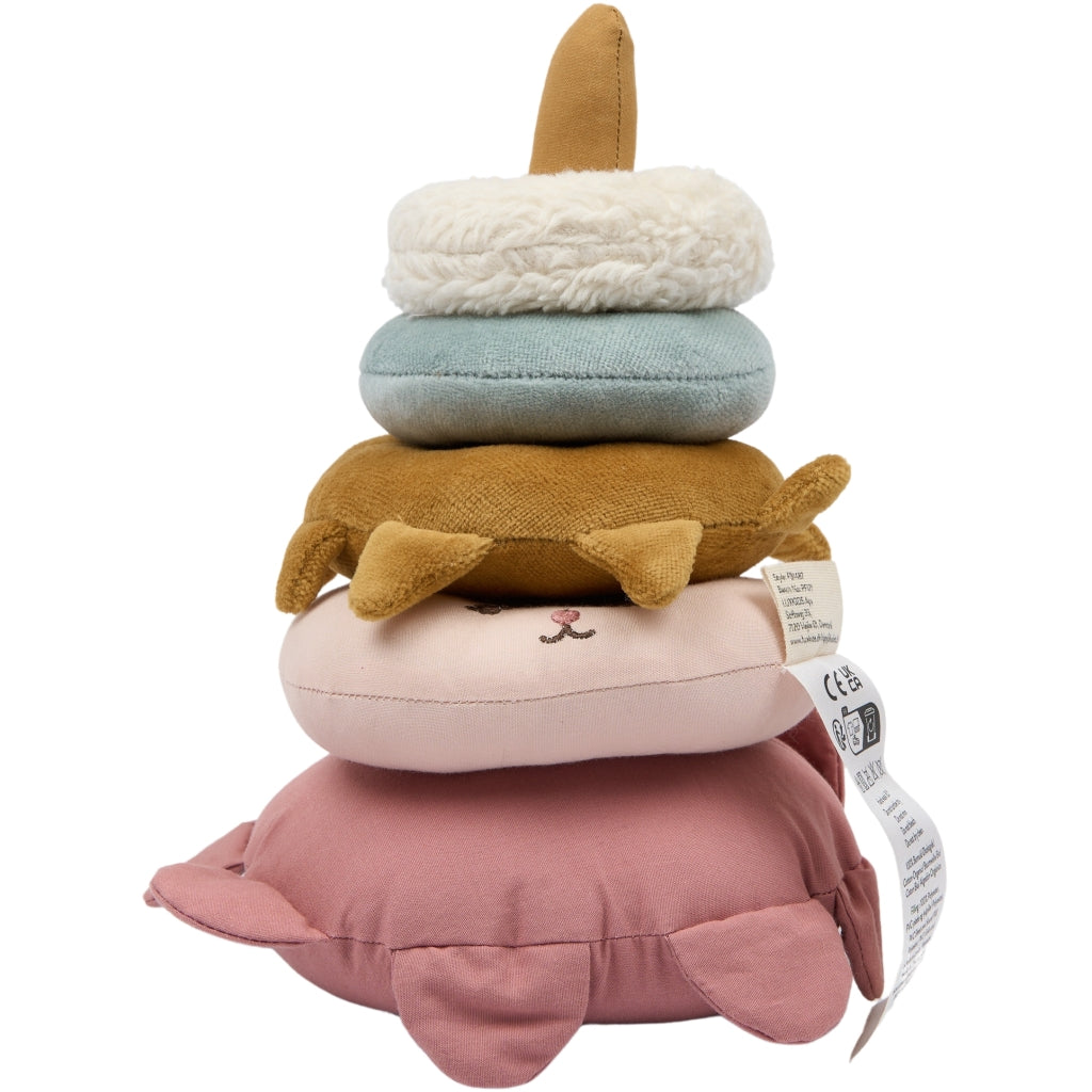 Fabelab Fabric Stack Tower - Bunny Baby Toys Ash Rose