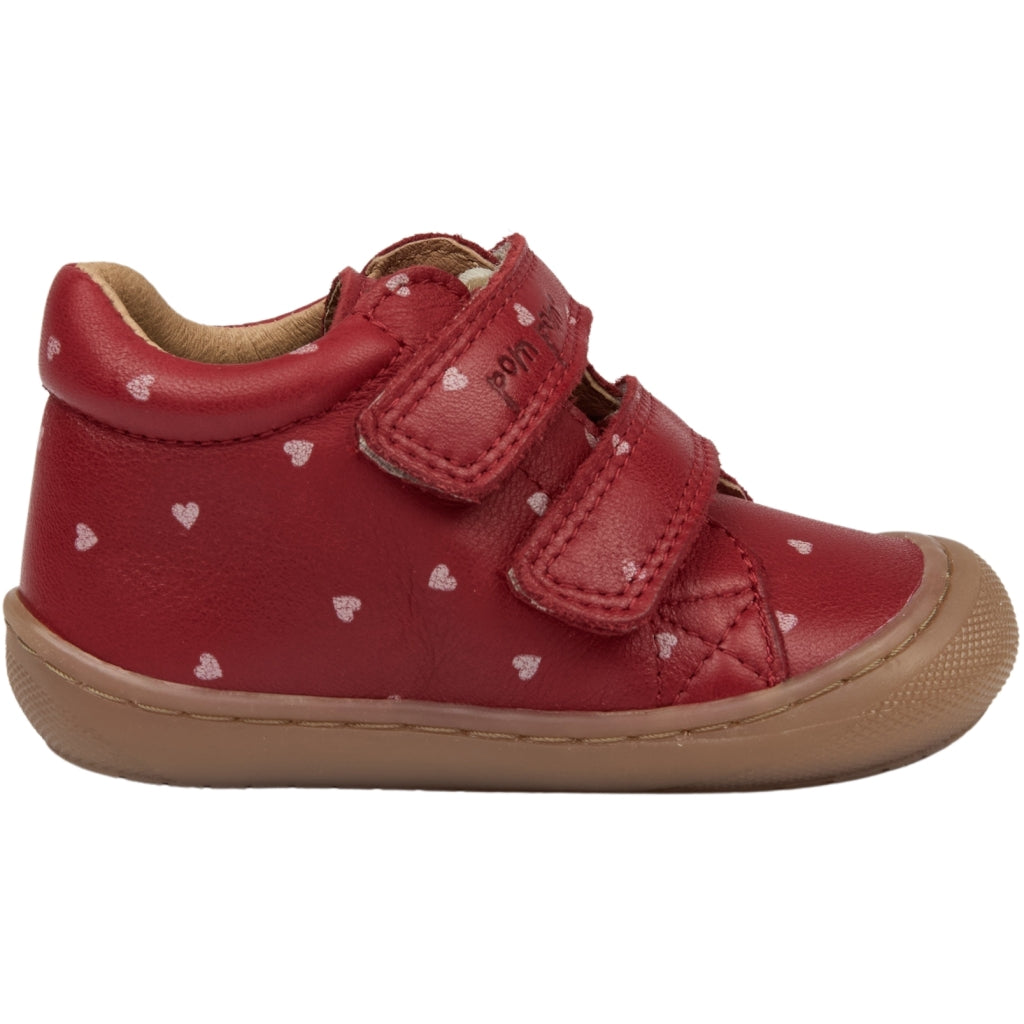 POM POM First™ Sport Velcro Shoe Sko Heart AOP