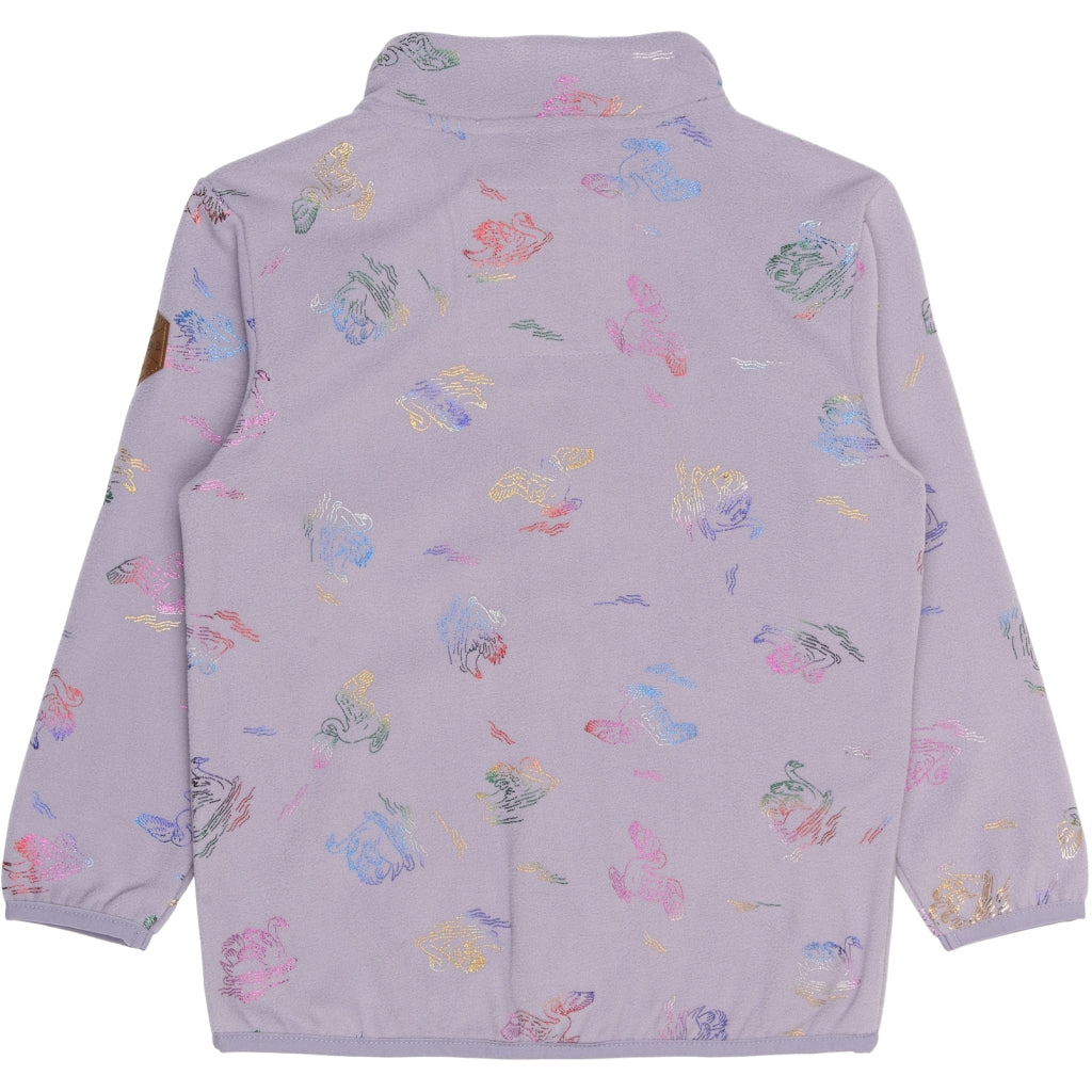 Mikk-Line Fleece Sæt (Mønstret) Set Swan Foil AOP