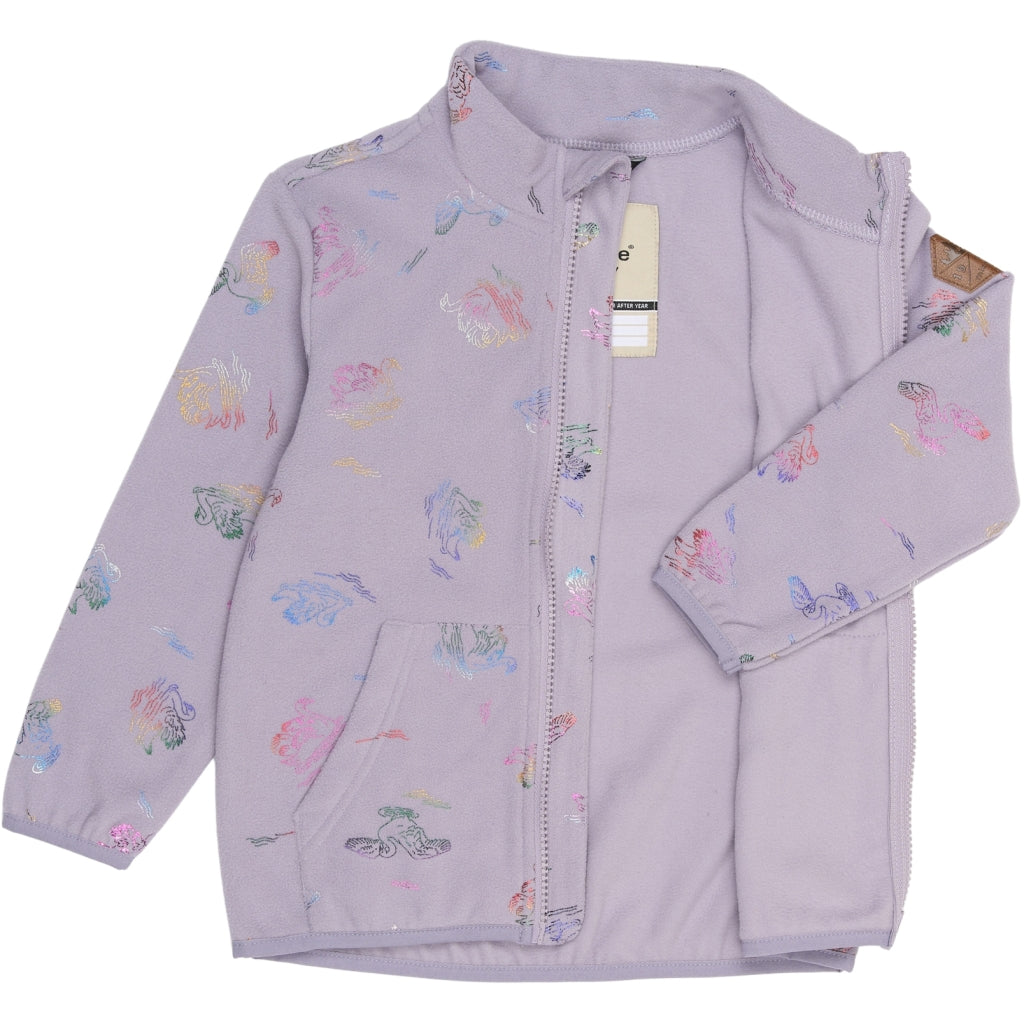 Mikk-Line Fleece Sæt (Mønstret) Set Swan Foil AOP