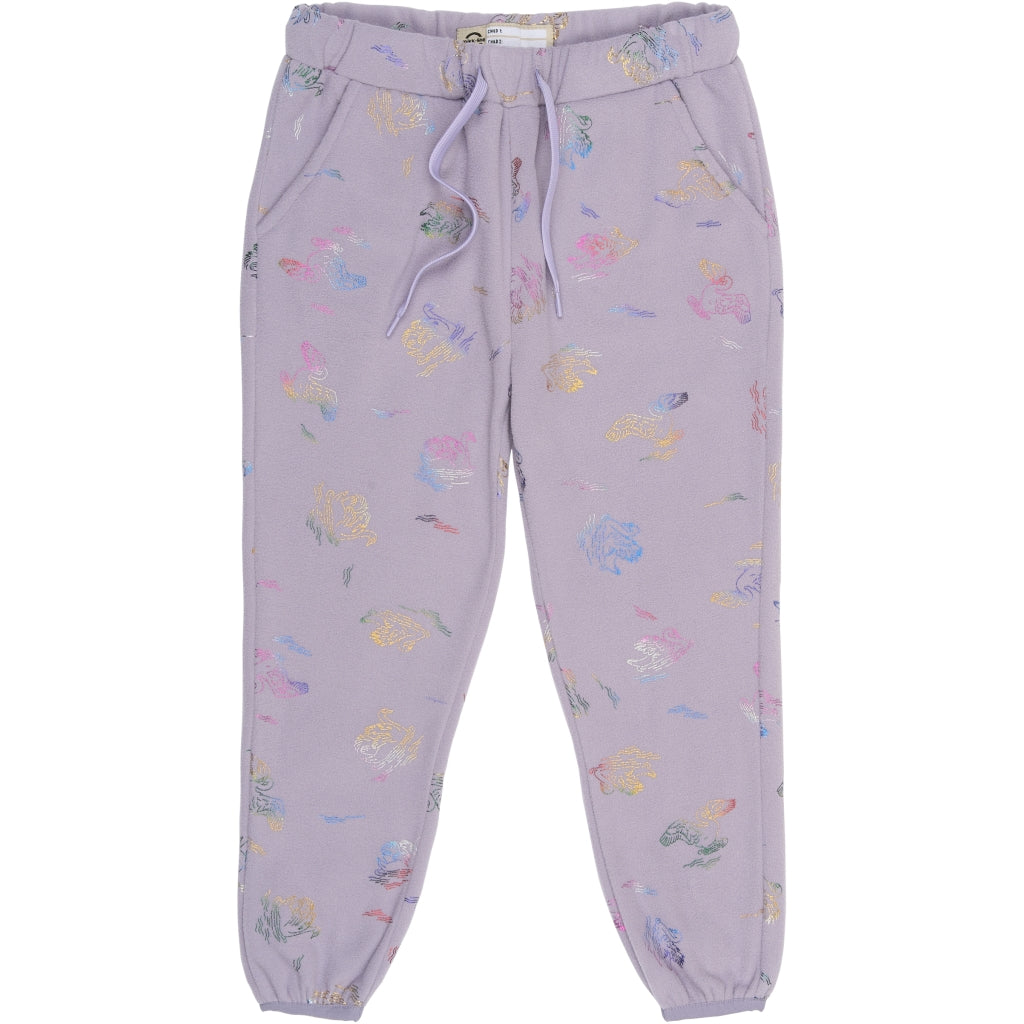 Mikk-Line Fleece Sæt (Mønstret) Set Swan Foil AOP