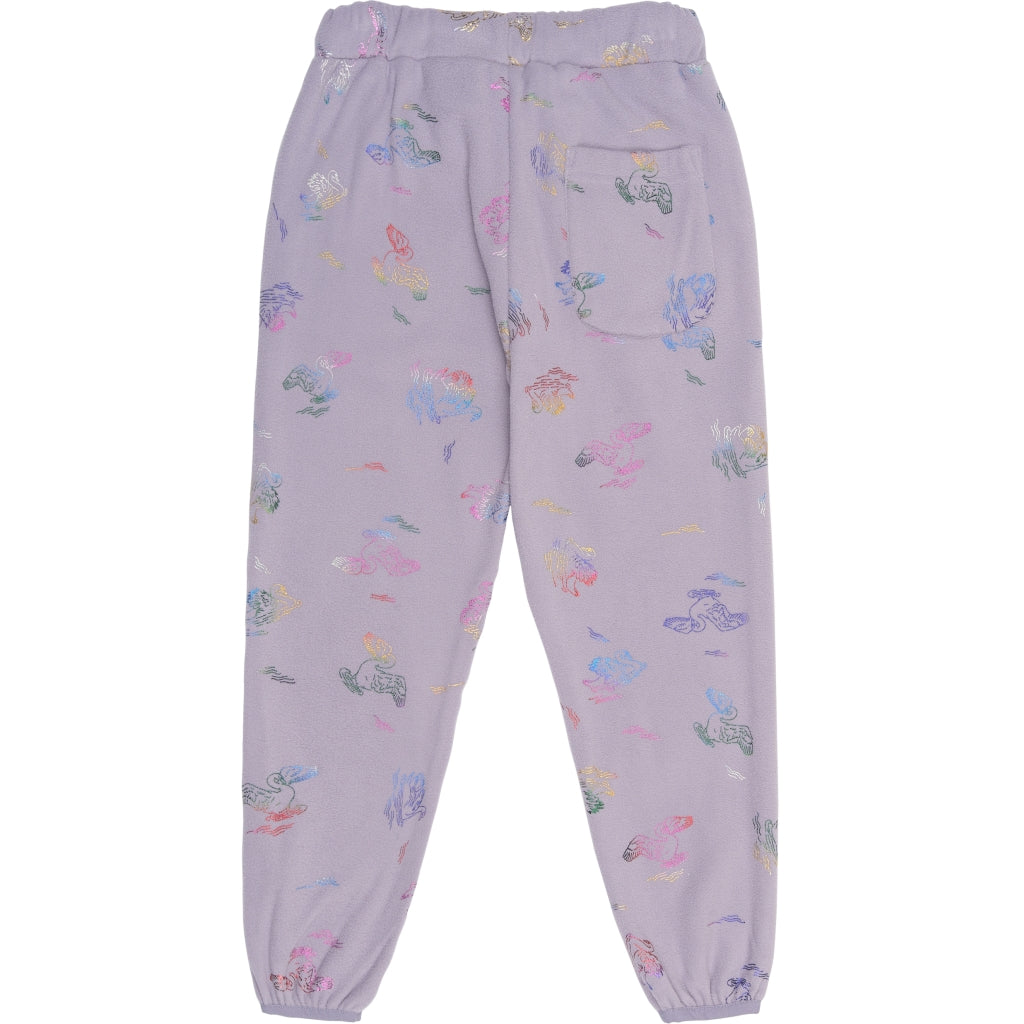 Mikk-Line Fleece Sæt (Mønstret) Set Swan Foil AOP
