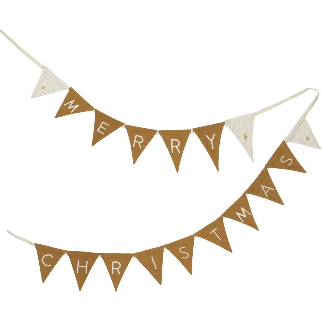 Fabelab Garland - Christmas - Natural, Ochre 12cm Decoration