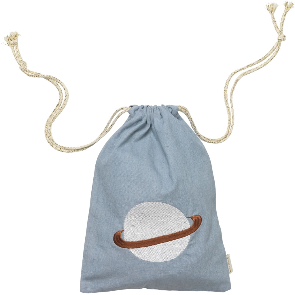 Fabelab Gift Bag - Planet embroidery - Cottage Blue Decoration Birch