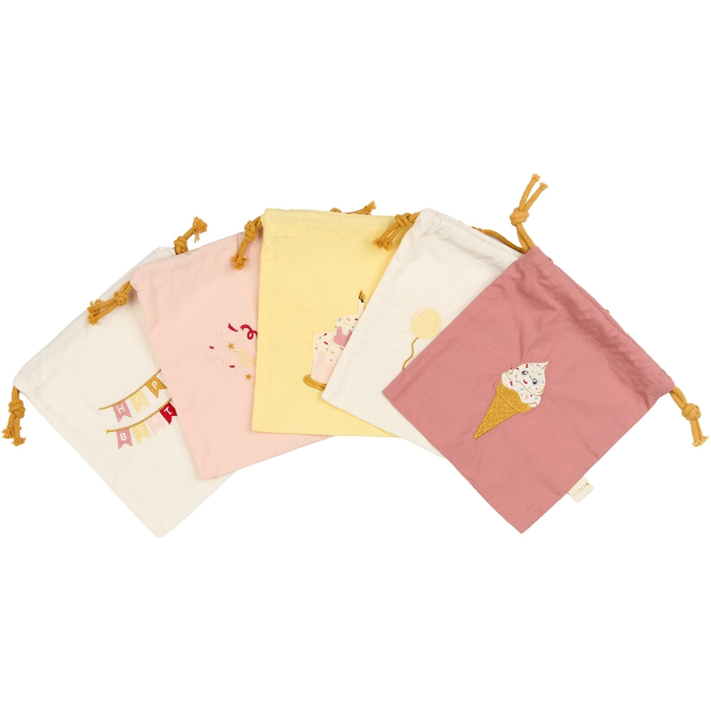 Fabelab Gift Bags 5-pack - Rose Mix Birthday Ash Rose