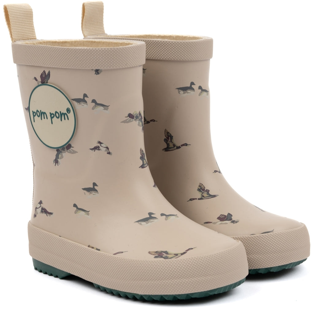 POM POM GumBoots™ AOP GumBoots Duck/Emerald Green