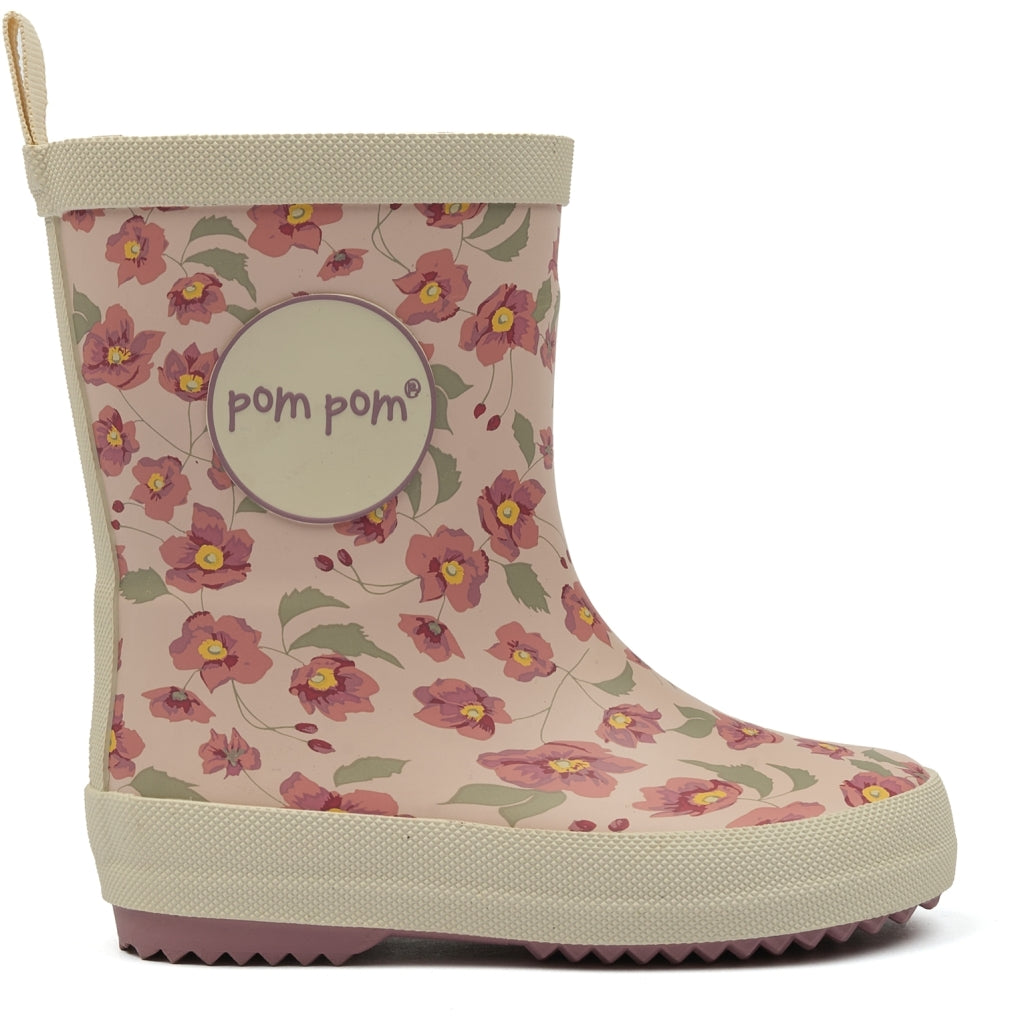 POM POM GumBoots™ AOP Rubber Boots Autumn Anemone