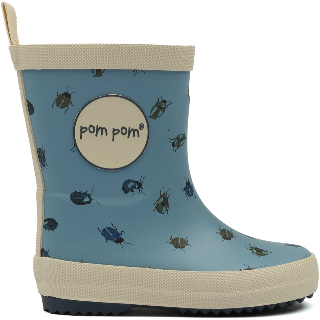 POM POM GumBoots™ AOP Rubber Boots Beetle