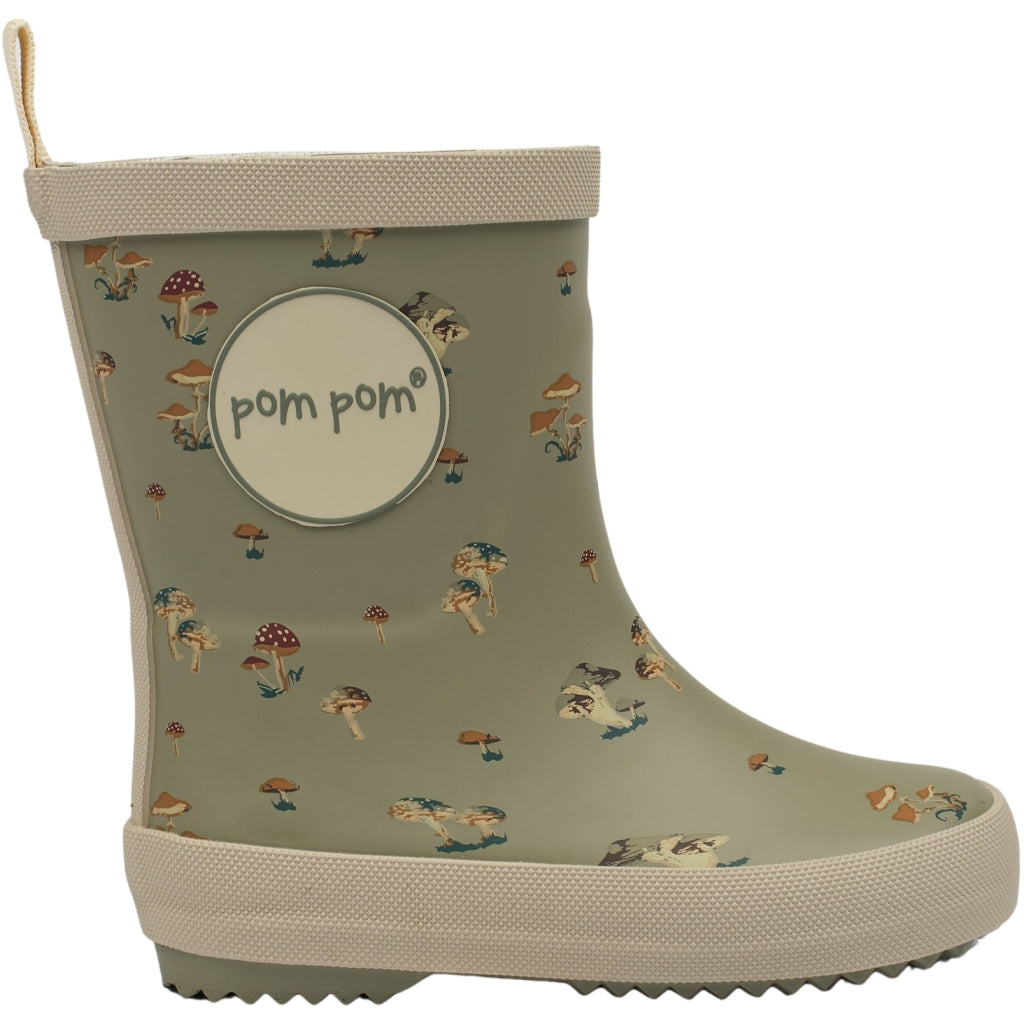 POM POM GumBoots™ AOP Rubber Boots Fungi (Light)
