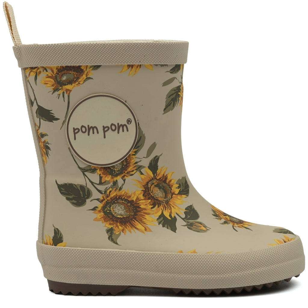 POM POM GumBoots™ AOP Rubber Boots Sunflower