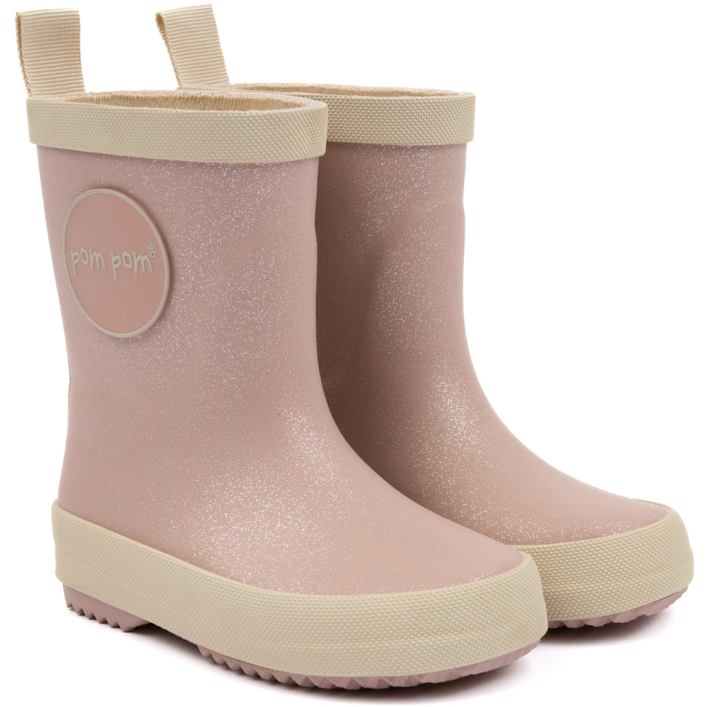 POM POM GumBoots™ Solid GumBoots Rose Glitter