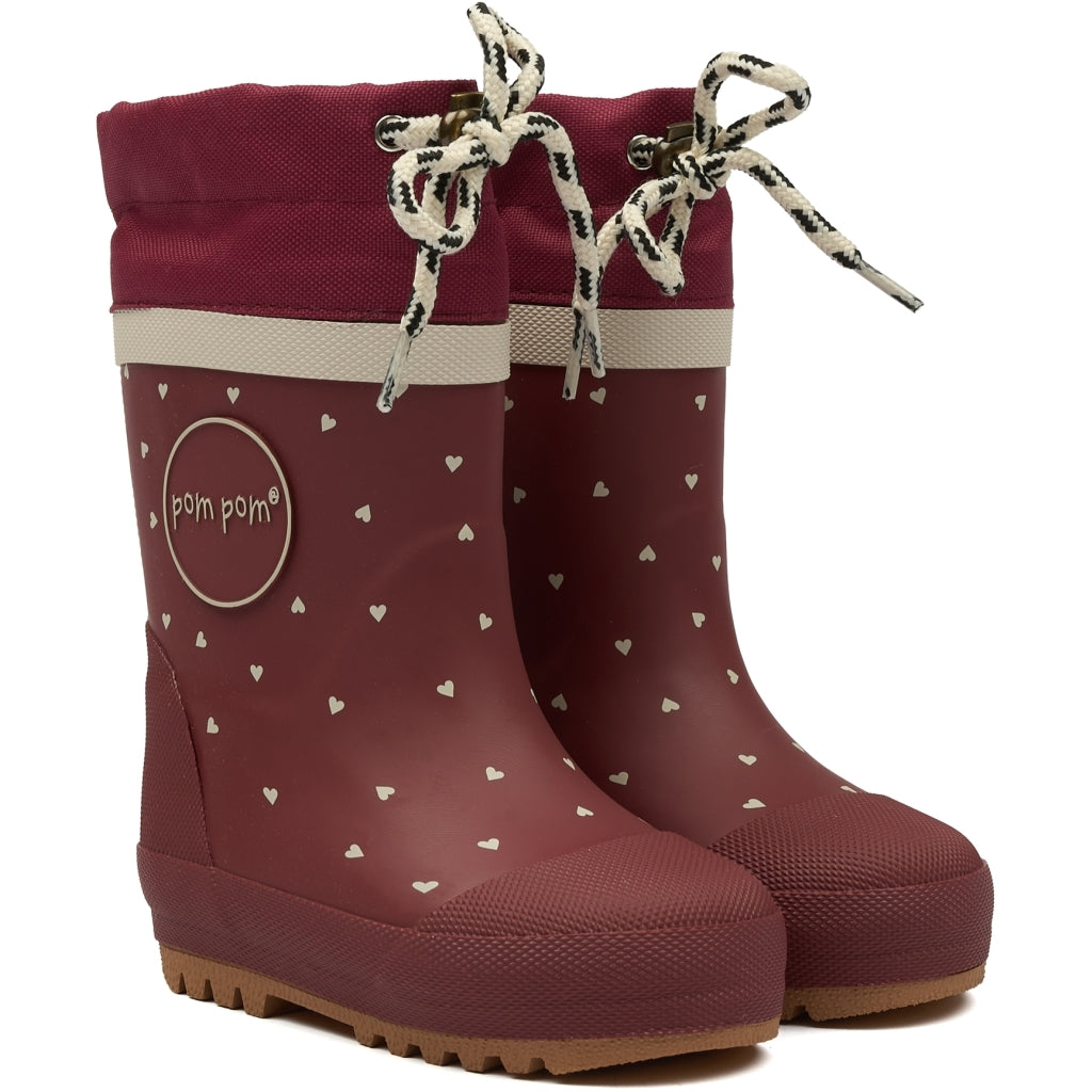 POM POM GumBoots™ Thermo Rubber Boots Heart