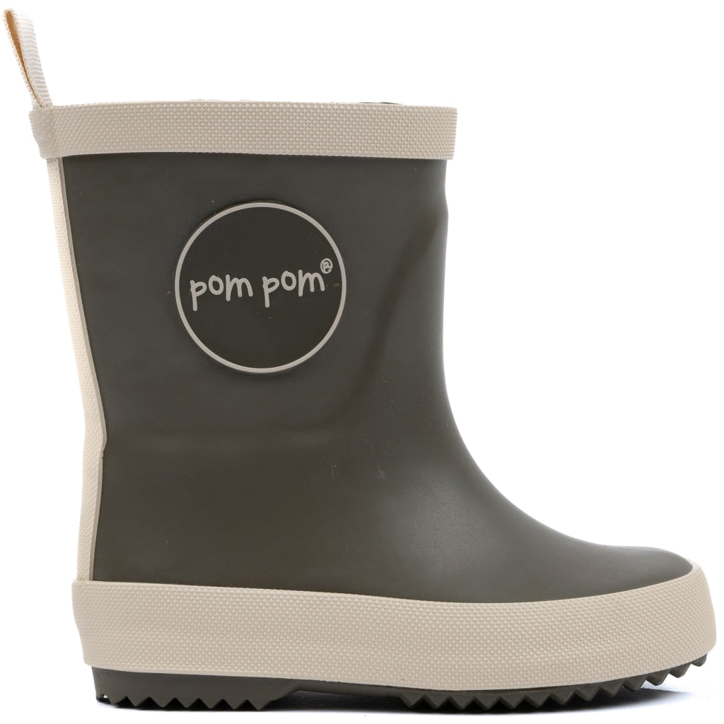 POM POM Gumboots Solid Rubber Boots Hunter Green