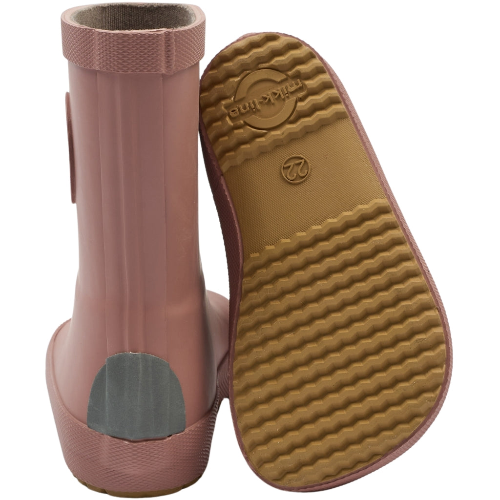 Mikk-Line Gummistøvler Ensfarvet Barefoot Burlwood