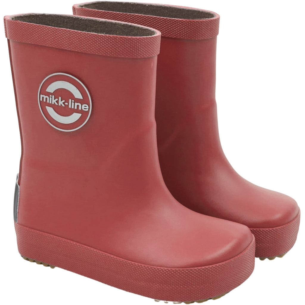 Mikk-Line Gummistøvler Ensfarvet Barefoot Cranberry