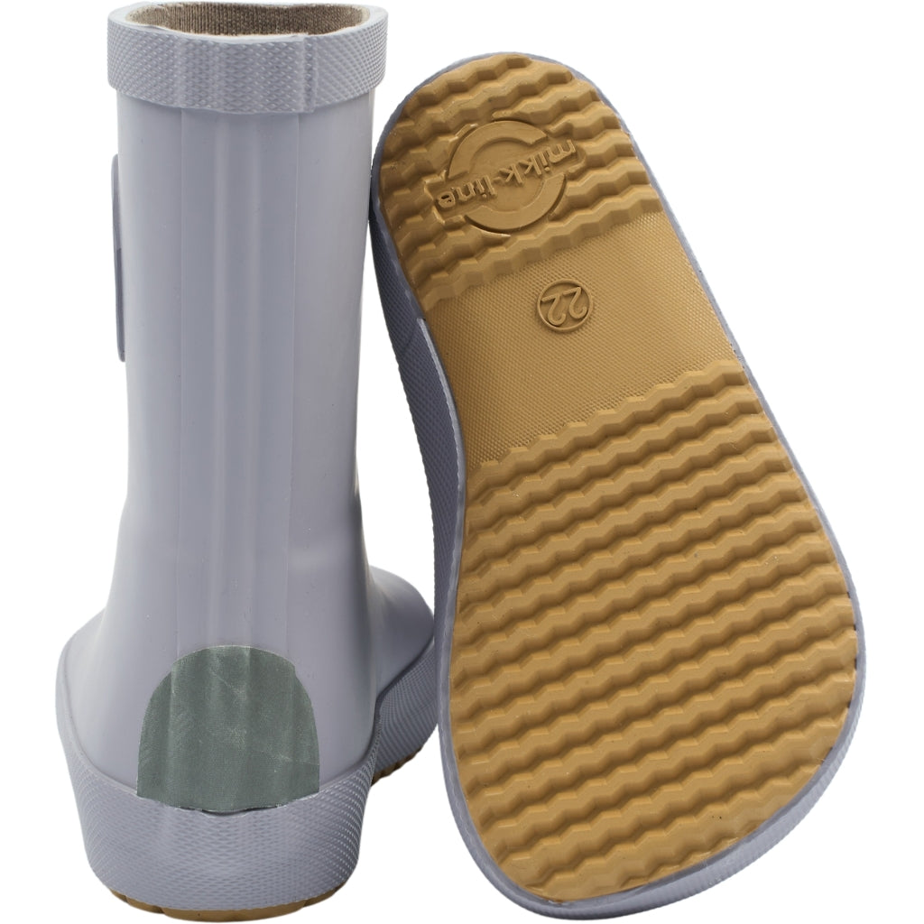 Mikk-Line Gummistøvler Ensfarvet Barefoot Lavender Gray