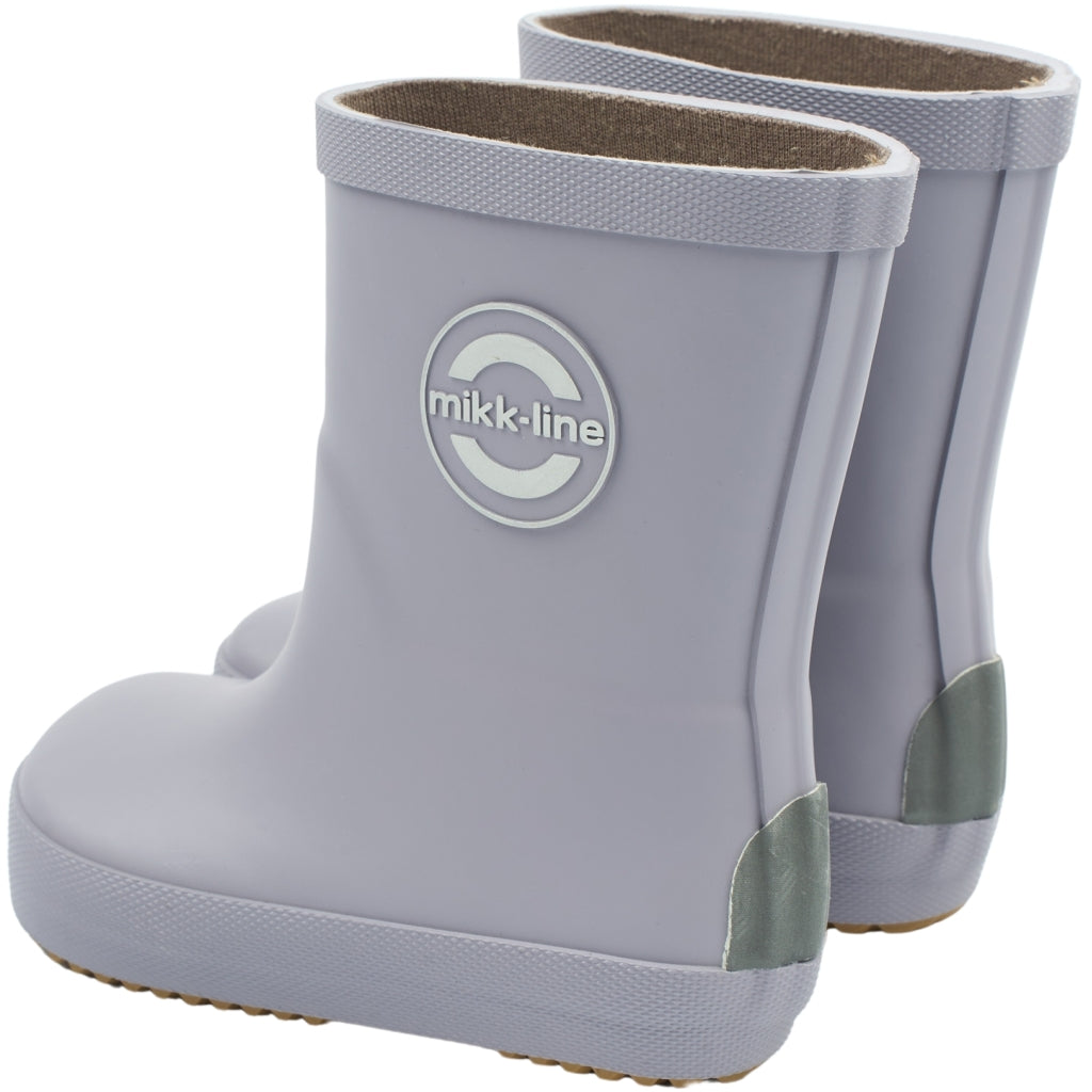 Mikk-Line Gummistøvler Ensfarvet Barefoot Lavender Gray