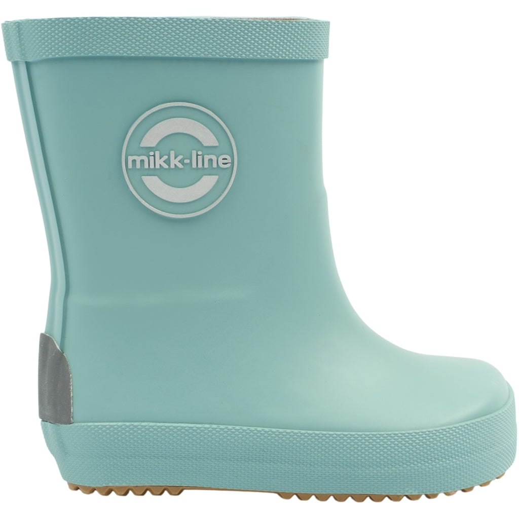 Mikk-Line Gummistøvler Ensfarvet Barefoot Stone Blue