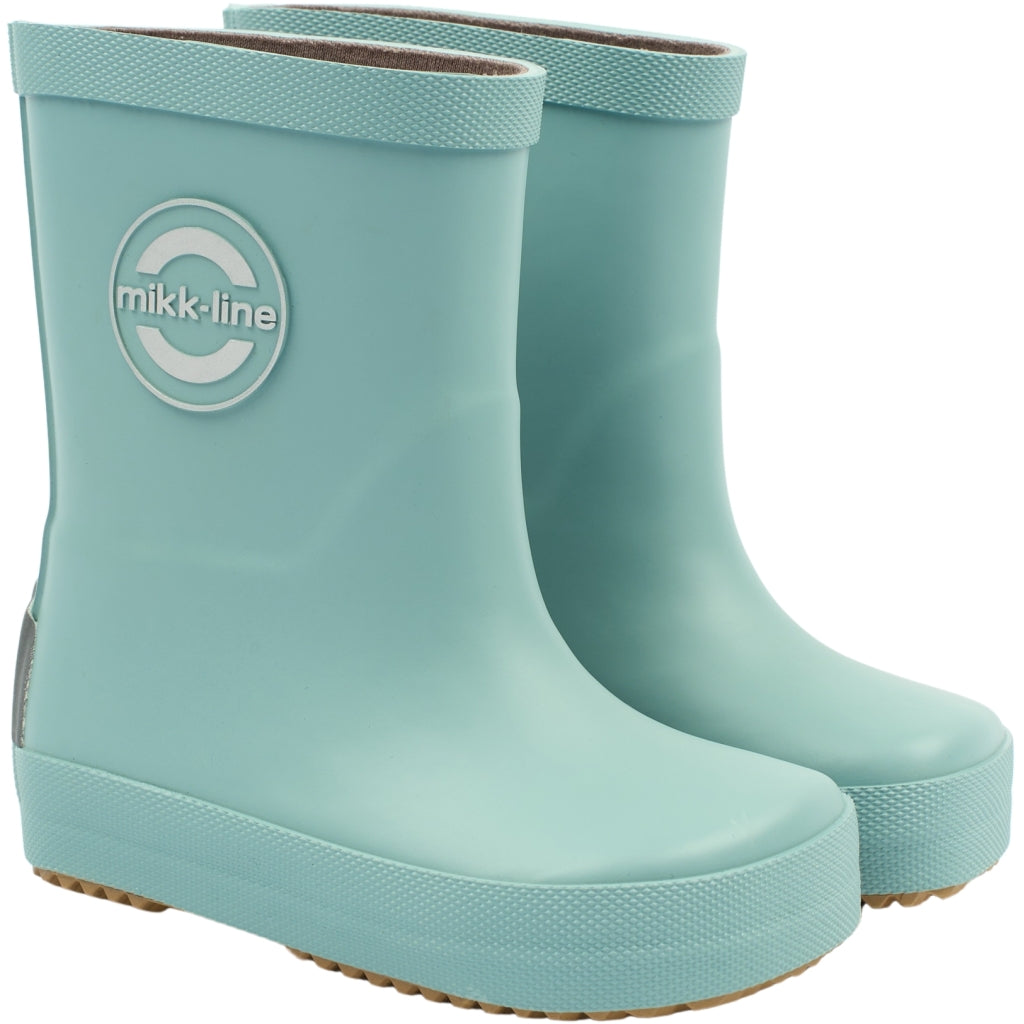 Mikk-Line Gummistøvler Ensfarvet Barefoot Stone Blue