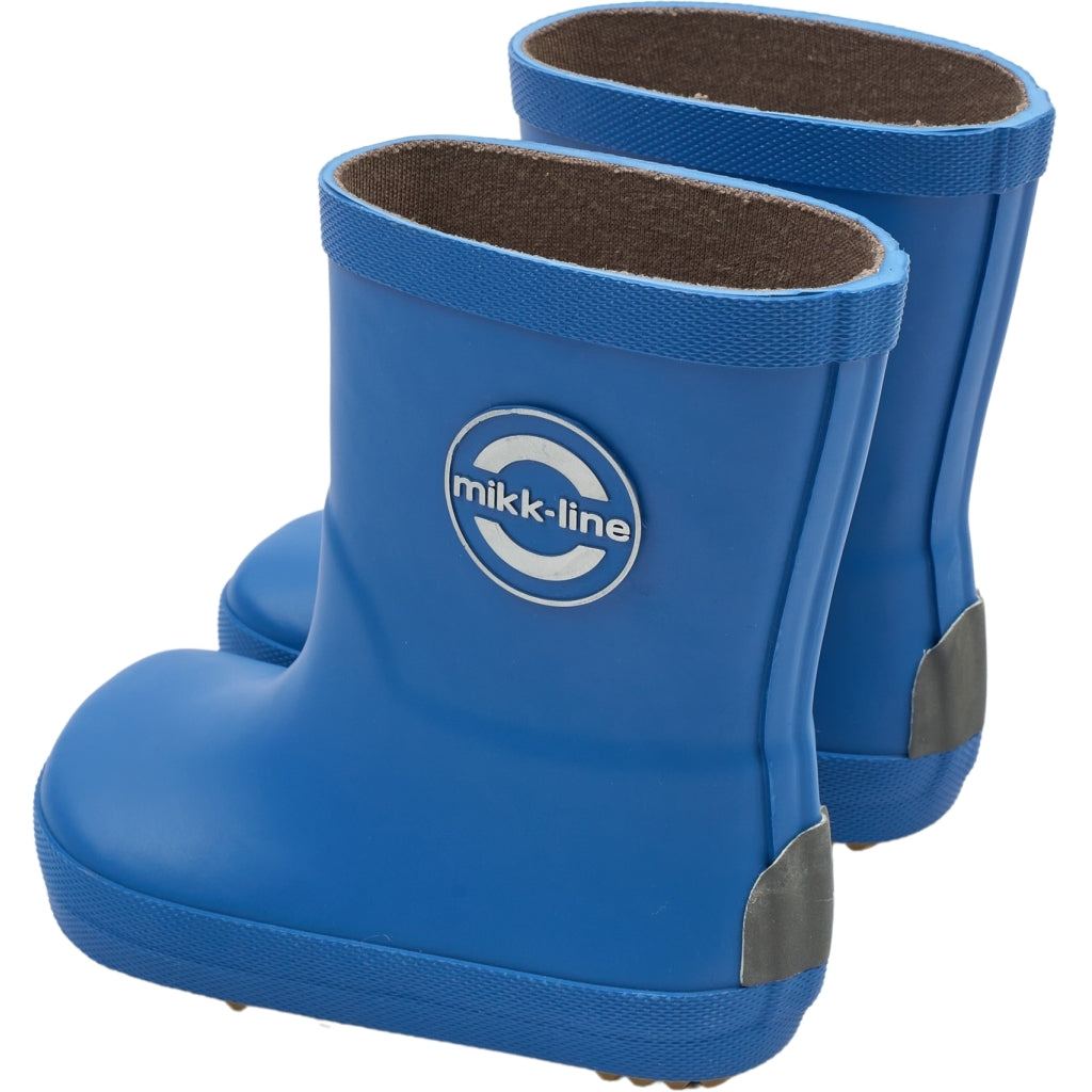 Mikk-Line Gummistøvler Ensfarvet Barefoot Strong Blue