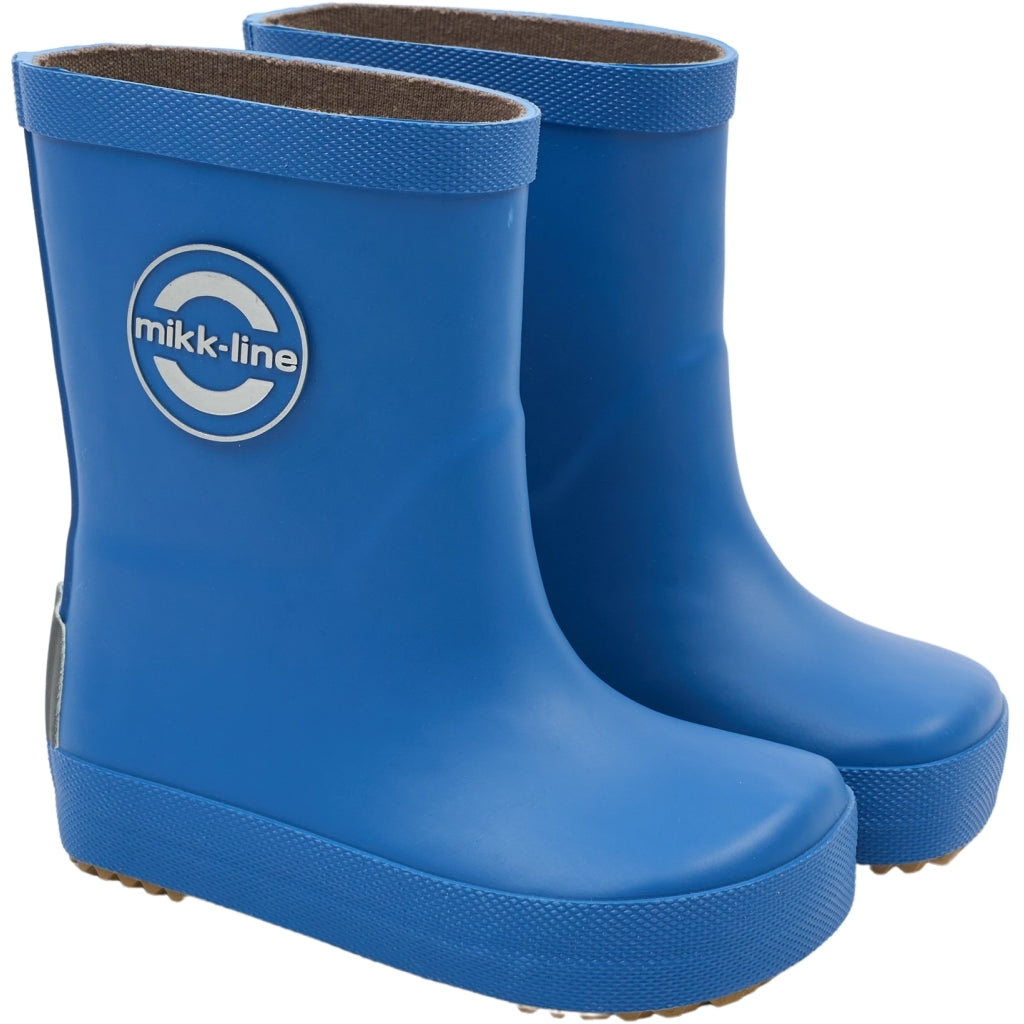 Mikk-Line Gummistøvler Ensfarvet Barefoot Strong Blue