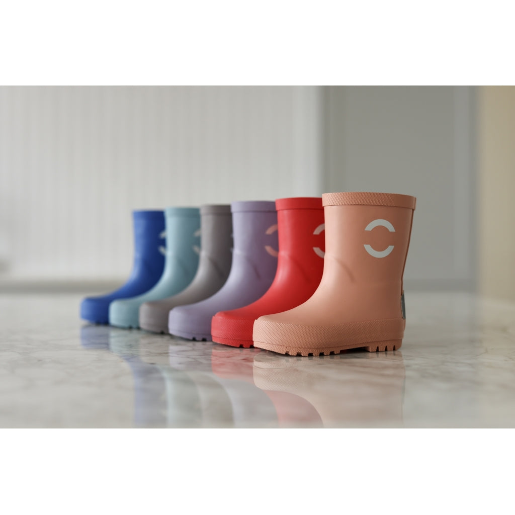 Mikk-Line Gummistøvler Ensfarvet Rubber Boots Stone Blue