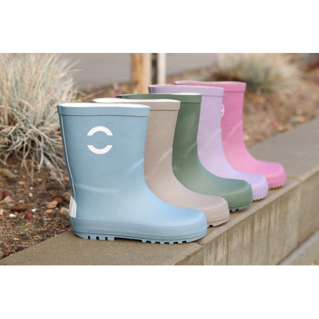 Mikk-Line Gummistøvler Ensfarvet Rubber Boots Stone Blue