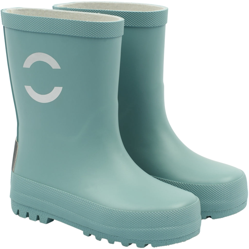 Mikk-Line Gummistøvler Ensfarvet Rubber Boots Stone Blue