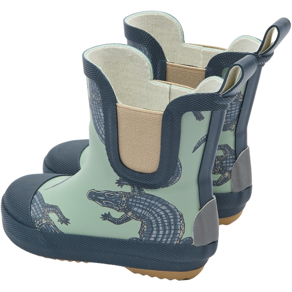 Mikk-Line Gummistøvler Korte (Mønstret) Rubber Boots Croco AOP