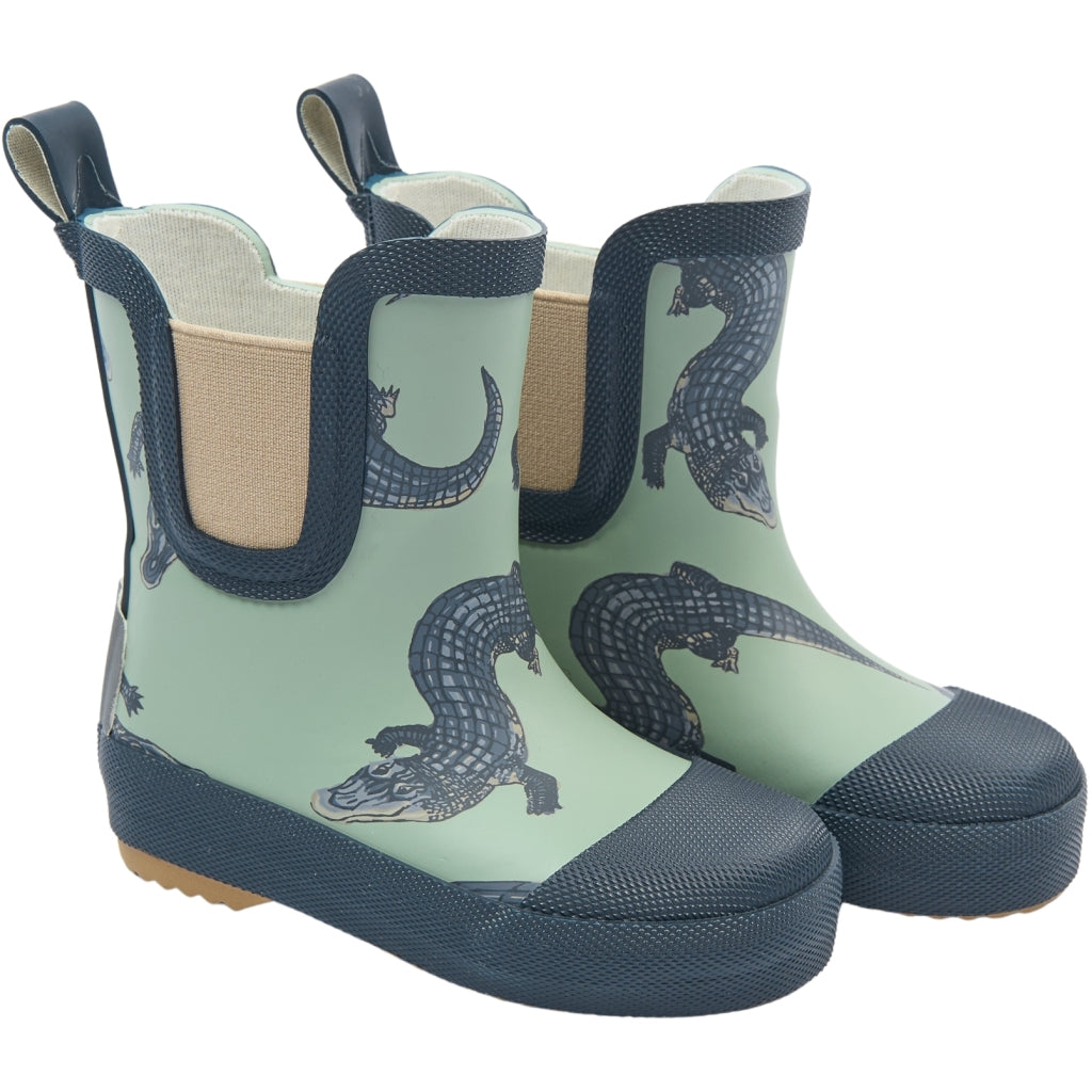 Mikk-Line Gummistøvler Korte (Mønstret) Rubber Boots Croco AOP
