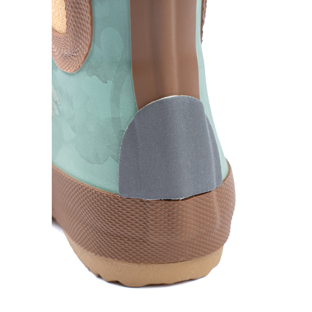 Mikk-Line Gummistøvler Korte (Mønstret) Rubber Boots Green bay
