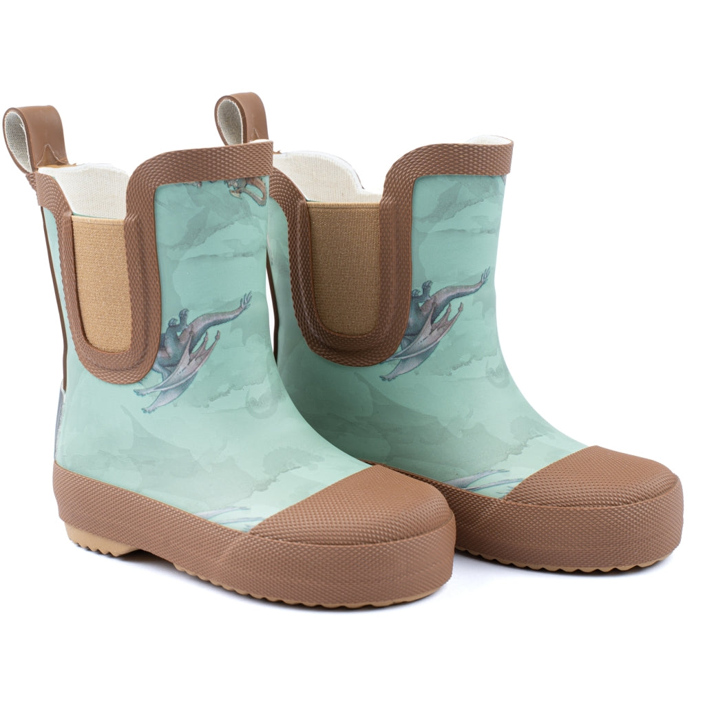 Mikk-Line Gummistøvler Korte (Mønstret) Rubber Boots Green bay