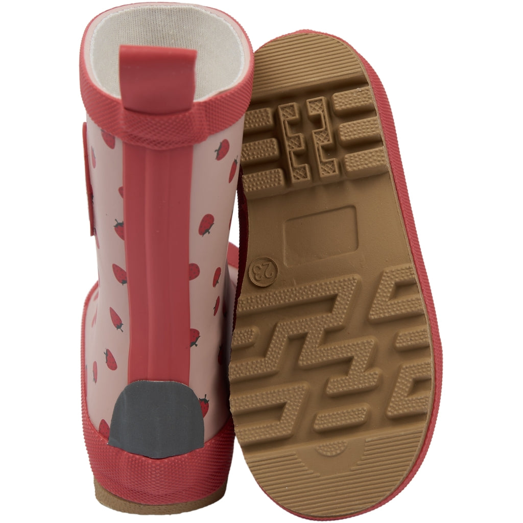 Mikk-Line Gummistøvler (Mønstret) Rubber Boots Strawberry AOP
