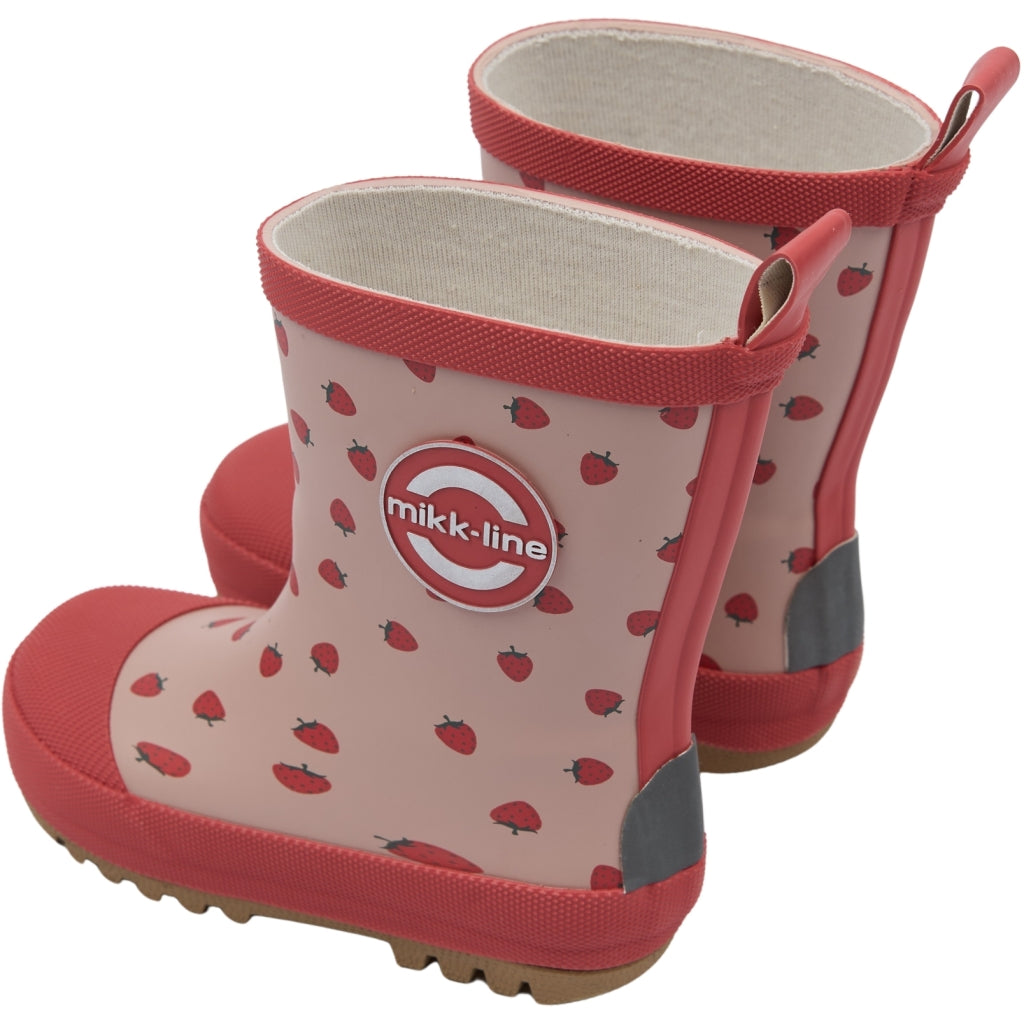 Mikk-Line Gummistøvler (Mønstret) Rubber Boots Strawberry AOP