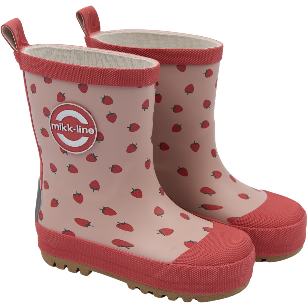 Mikk-Line Gummistøvler (Mønstret) Rubber Boots Strawberry AOP