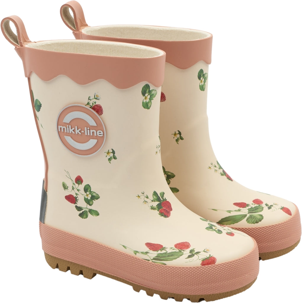 Mikk-Line Gummistøvler (Mønstret) Rubber Boots Strawberry AOP