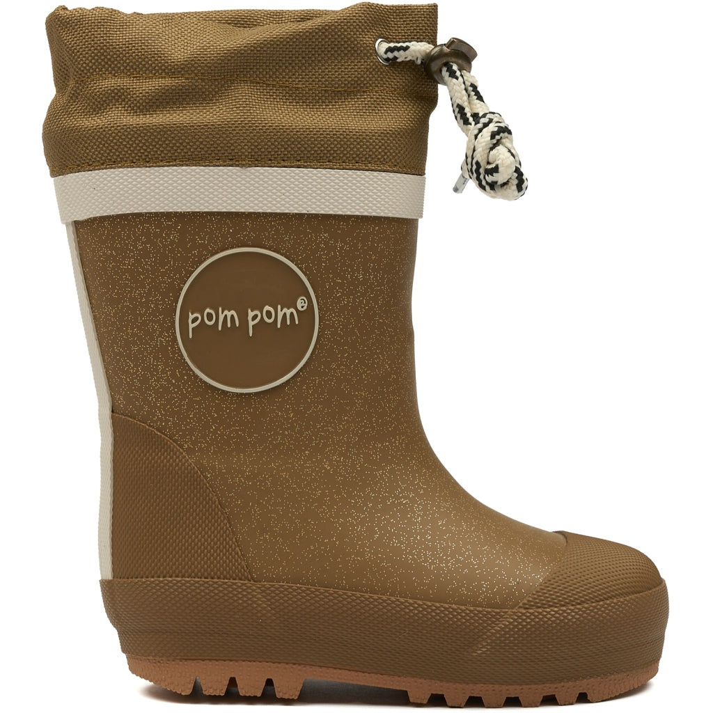 POM POM Gummistøvler Thermo Rubber Boots Gold Glitter