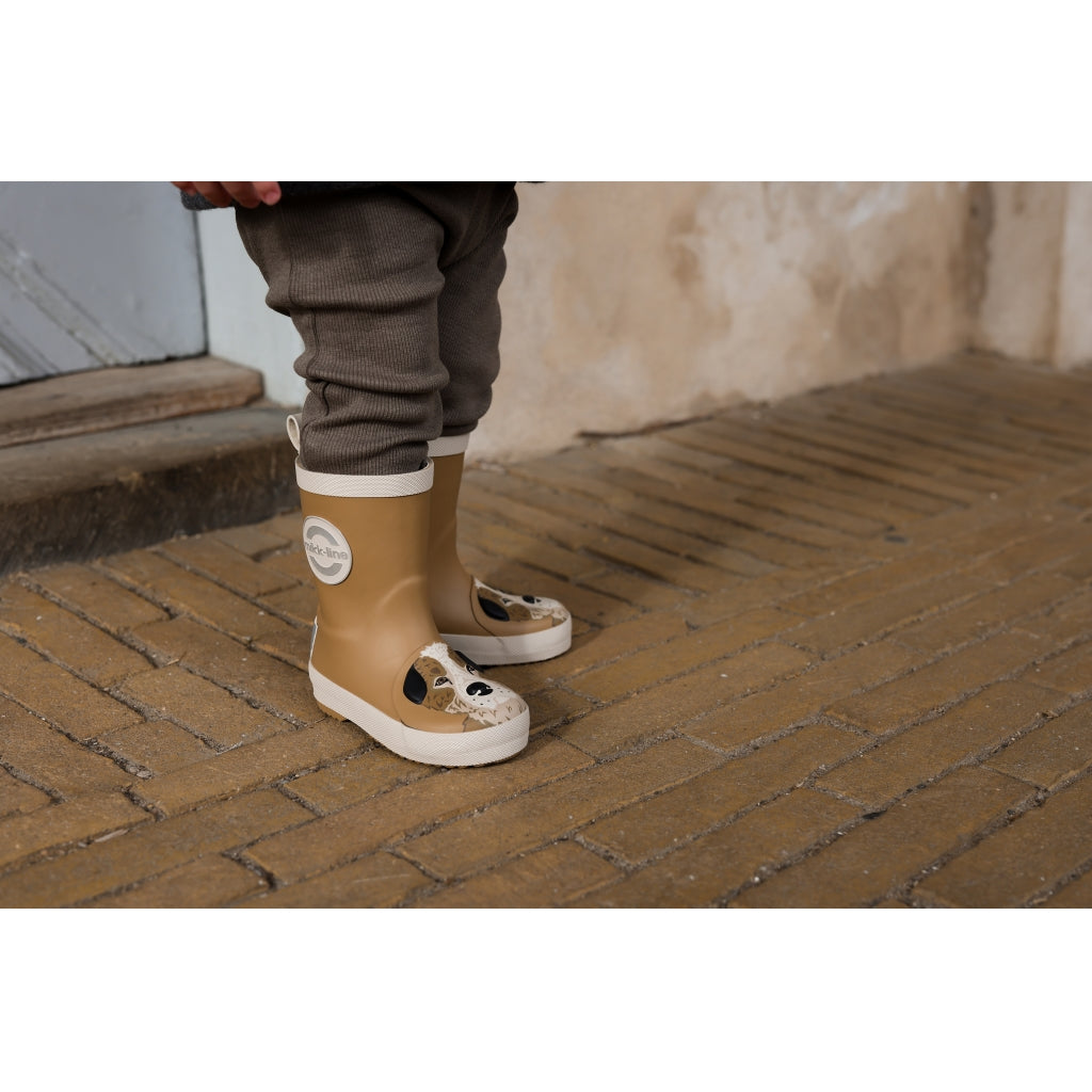 Mikk-Line Gummistøvler m./ 3D Lemur Rubber Boots Dijon