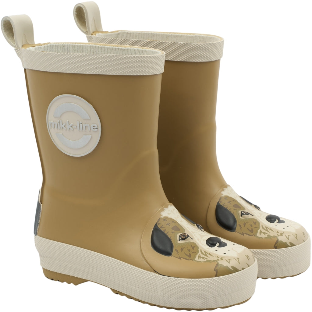 Mikk-Line Gummistøvler m./ 3D Lemur Rubber Boots Dijon