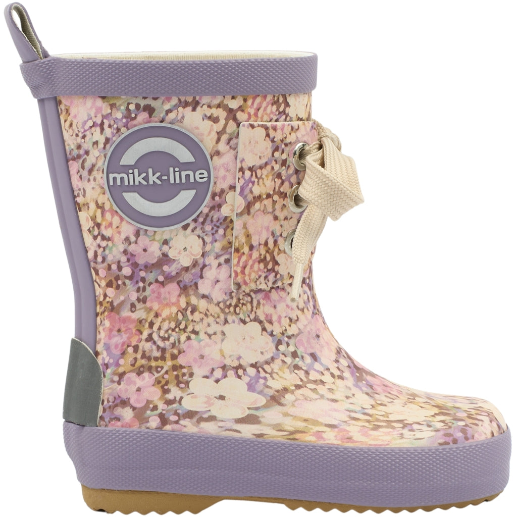 Mikk-Line Gummistøvler m./ Snørrer (Mønstret) Rubber Boots Dusk