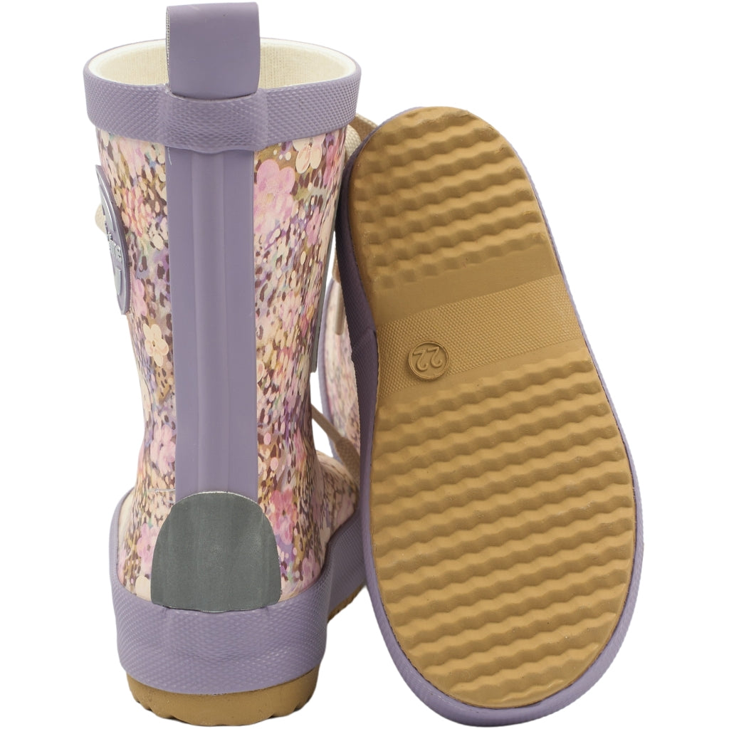 Mikk-Line Gummistøvler m./ Snørrer (Mønstret) Rubber Boots Dusk