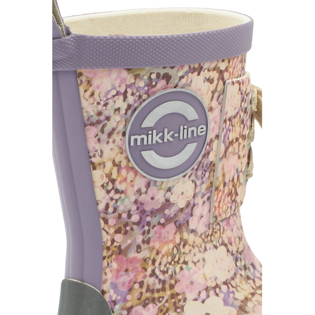 Mikk-Line Gummistøvler m./ Snørrer (Mønstret) Rubber Boots Dusk
