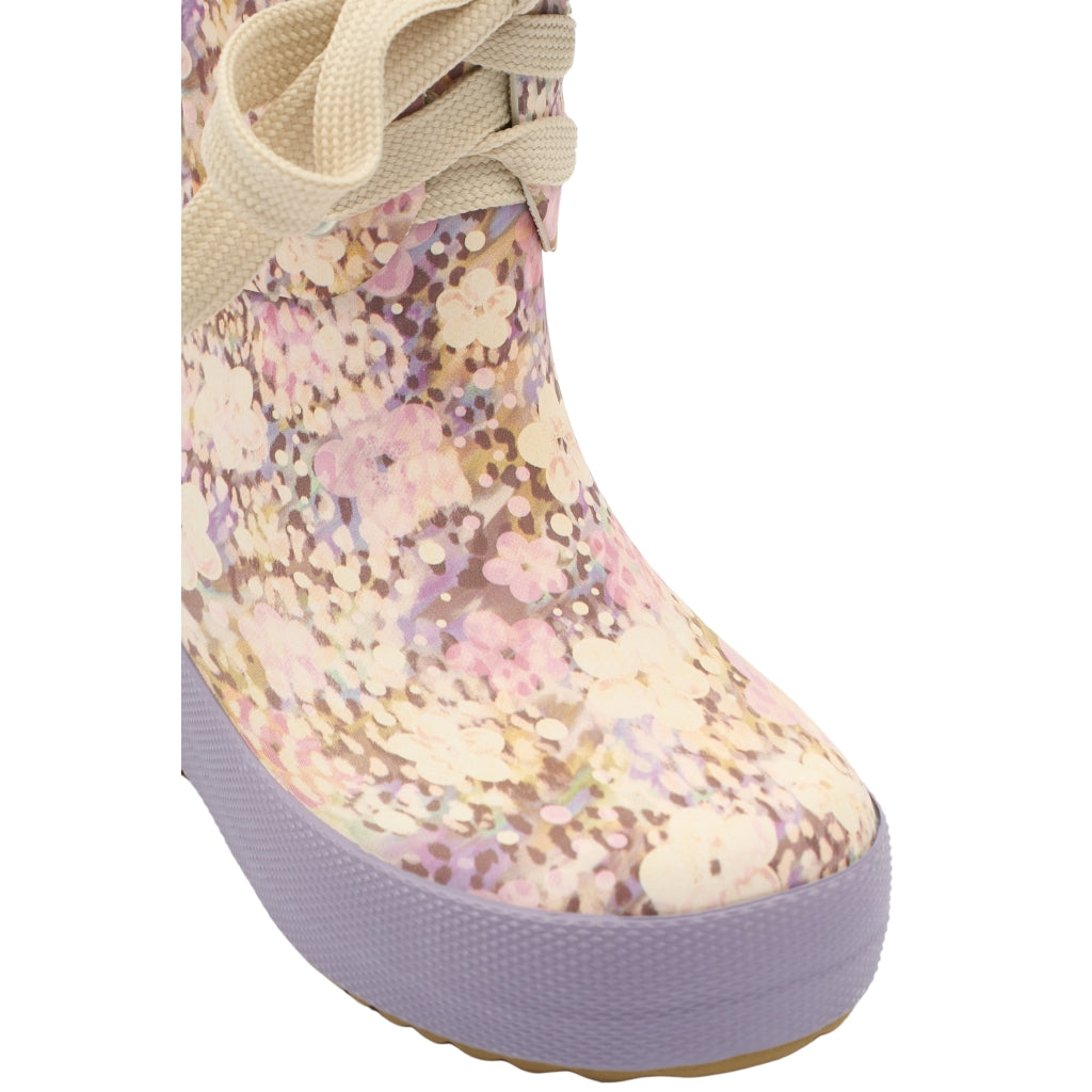 Mikk-Line Gummistøvler m./ Snørrer (Mønstret) Rubber Boots Dusk