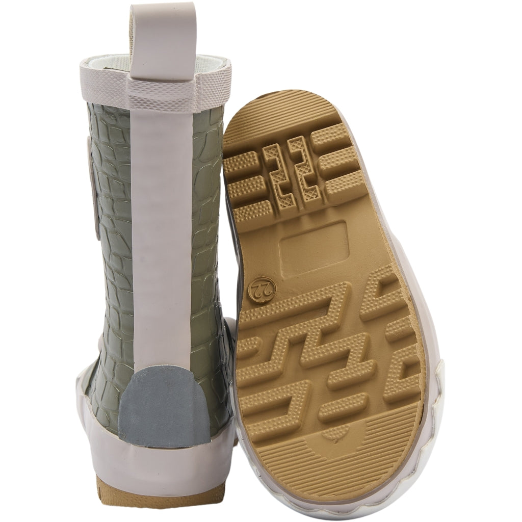 Mikk-Line Gummistøvler m/ 3D Dragon Rubber Boots Dusty Olive