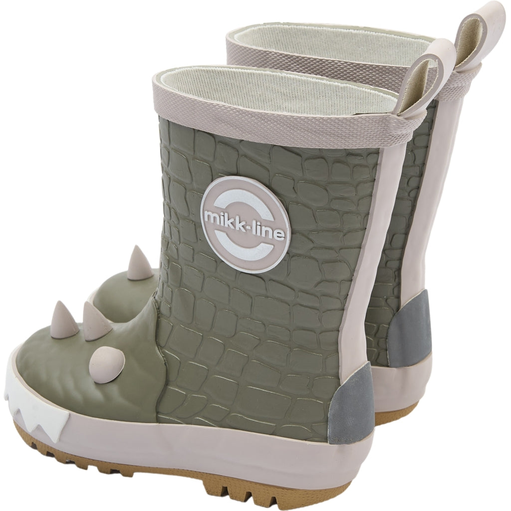 Mikk-Line Gummistøvler m/ 3D Dragon Rubber Boots Dusty Olive